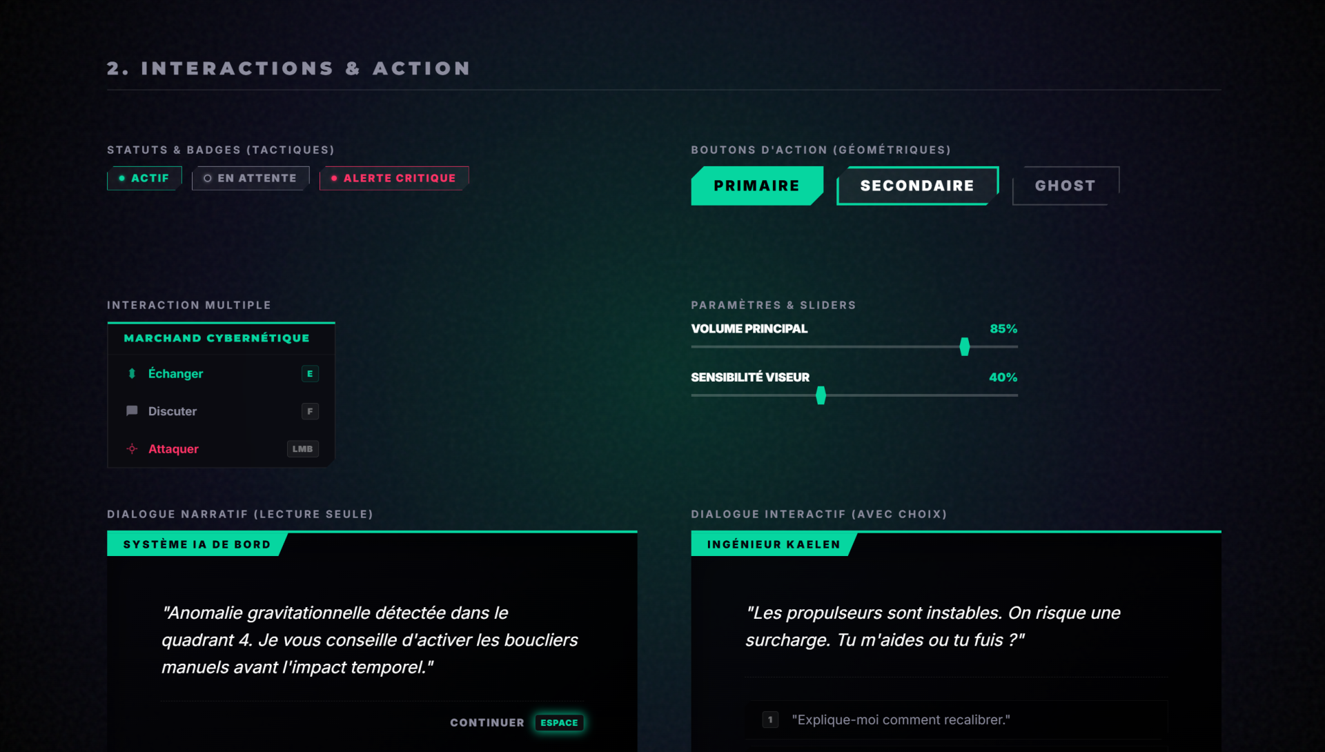 Image 3 du projet Design System parcours interactif - MMilan-Galaxy