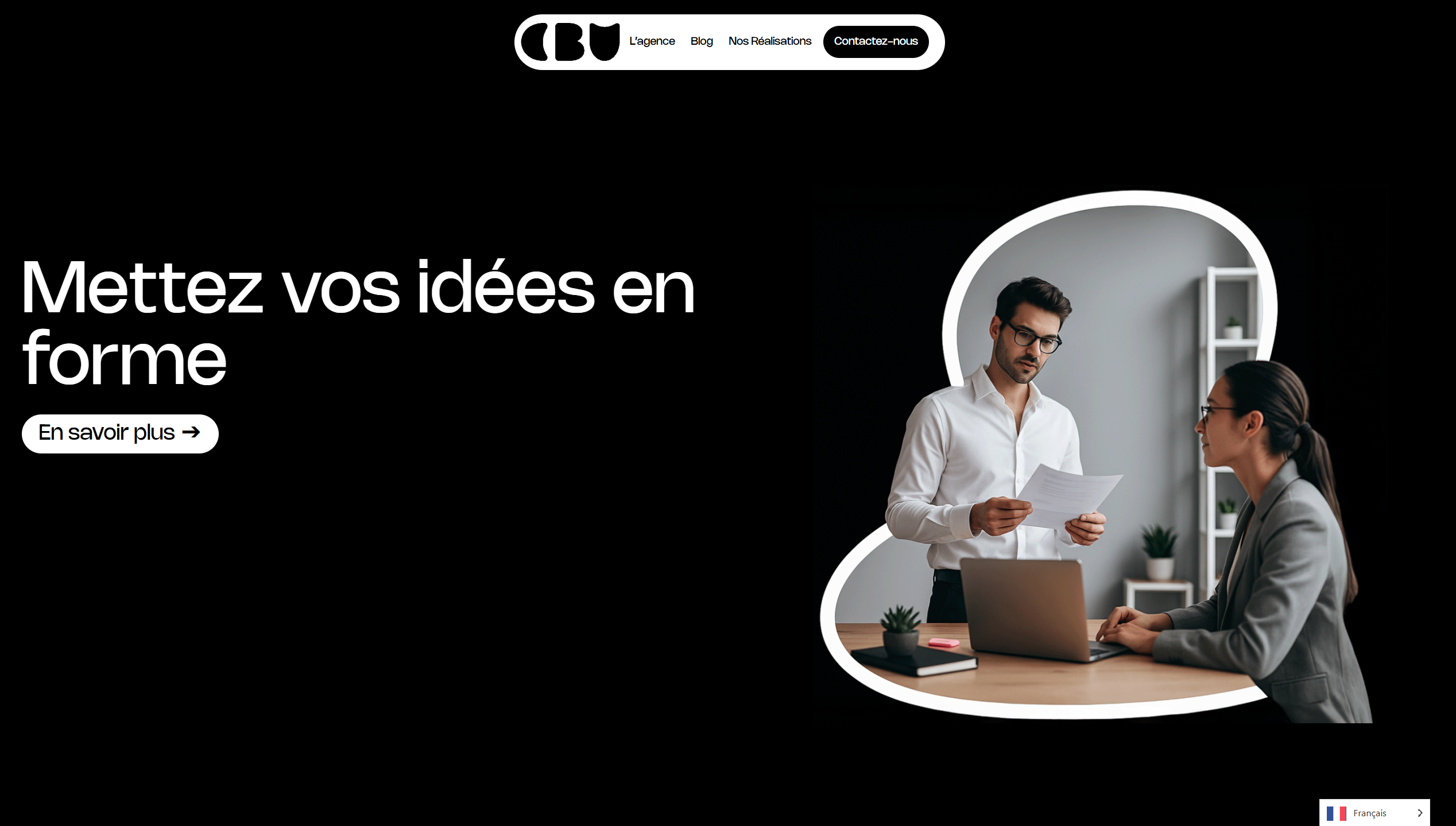Miniature de Maquette site web CodeByUs