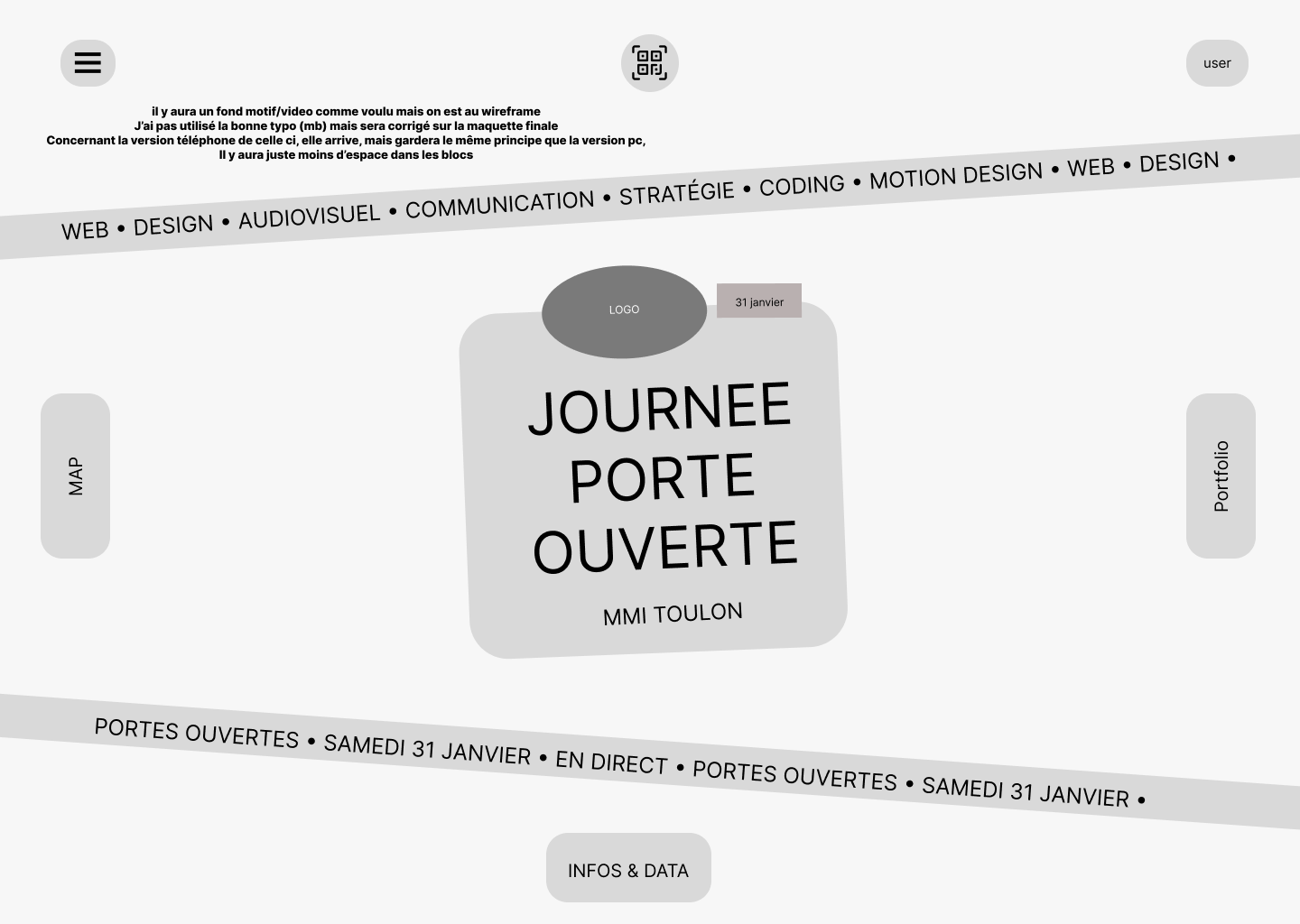Aperçu de Proposition UX site internet JPO MMIDays